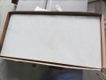 Восточные белая отполированная мраморная плитка