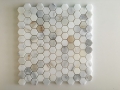 Calacatta Золотой шестигранная мраморная мозаика плитка