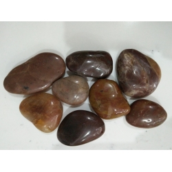 Полированный красный галечный камень 3-5 см.