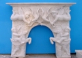 Белый Мрамор декоративный камин каминные