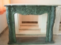 Западный стиль зеленый мрамор каминную доску камина